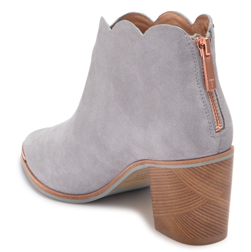 🔥LAST 1🔥NIB TED BAKER GREY SUEDE ANKLE BOOTS - Picture 8 of 14